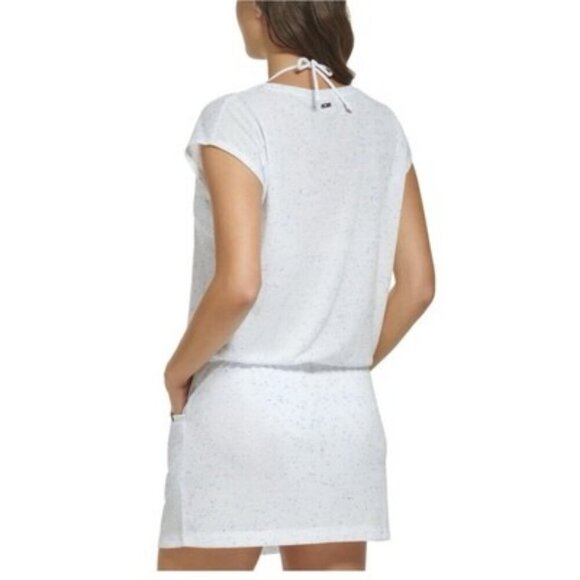 Tommy Hilfiger Women's Blue Speckled Swim Dress Cover-Up Size L/XL - Picture 4 of 6